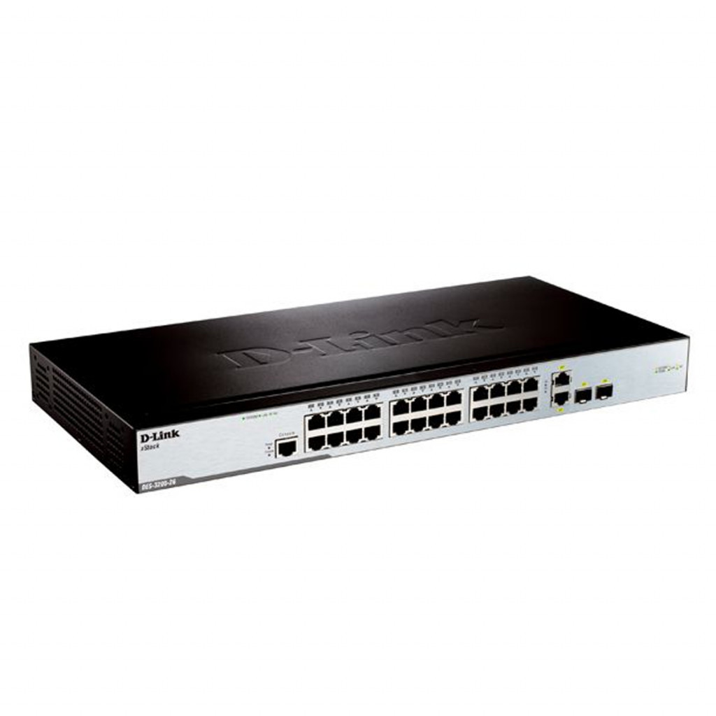 سوئیچ شبکه مدیریتی 26 پورت دی لینک مدل DES-3200-26